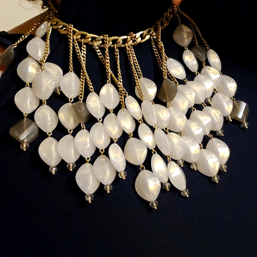 Vintage Chicos Bib Statement Necklace